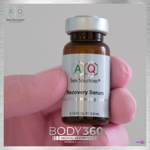 highest concentration of natural growth AQ Skin Solution’s Recovery Serum factors best cap