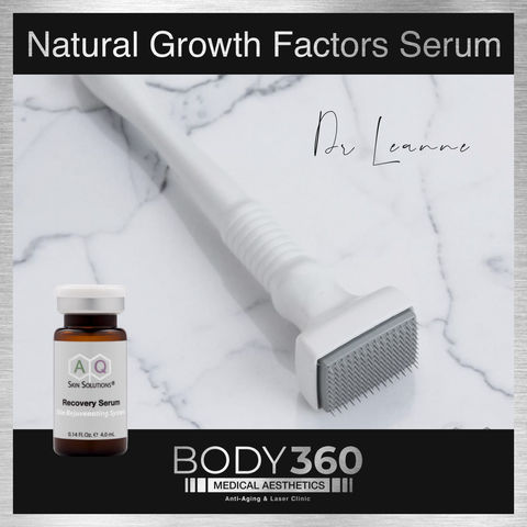 highest concentration of natural growth factors Serum AQ Skin Solution’s Skin Recovery Bur