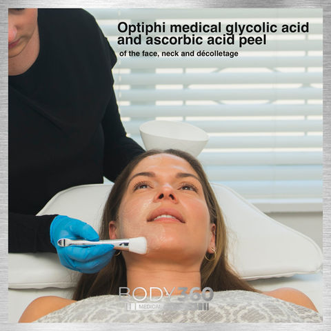 Optiphi Glycolic acid and Ascorbic acid peel of the face, neck and décolletage, body 360 m
